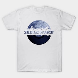 Sergei Rachmaninoff blue moon vinyl T-Shirt